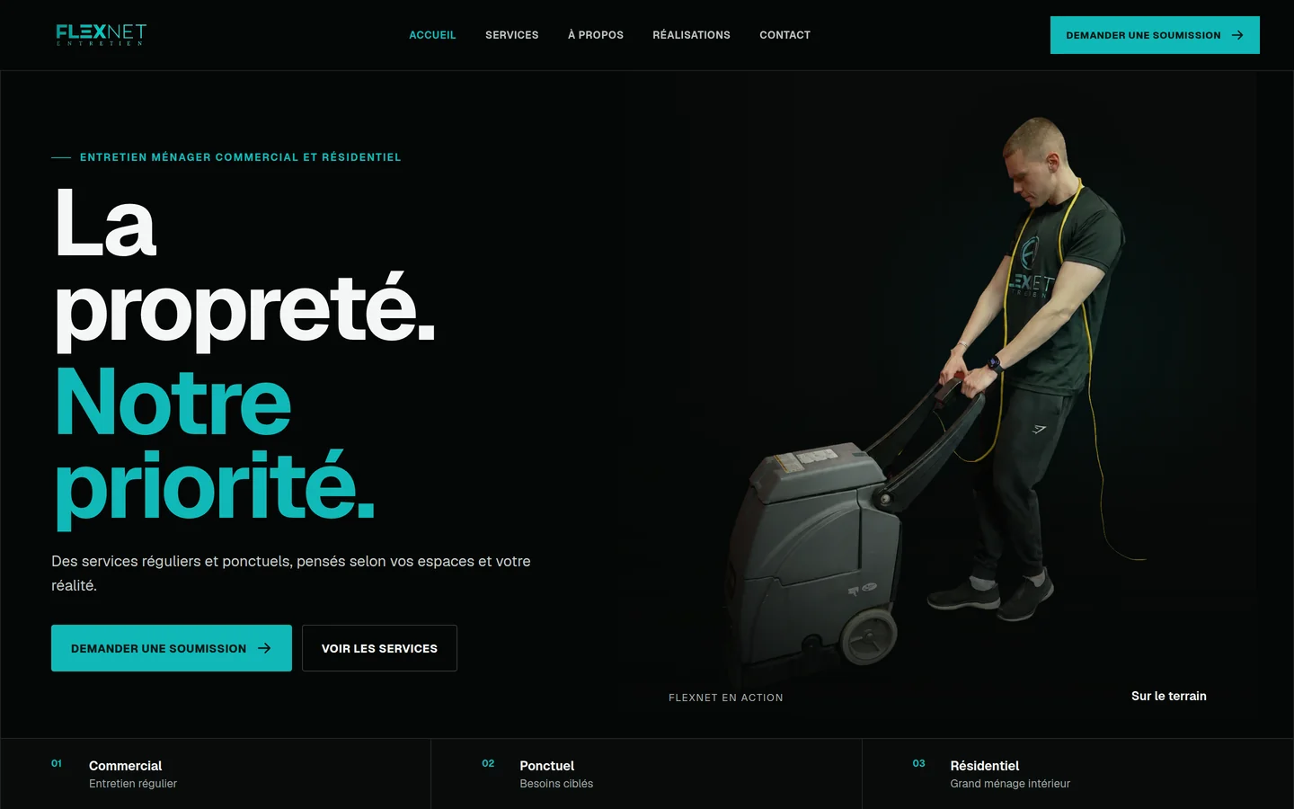 Flexnet Entretien — Entretien ménager commercial et résidentiel